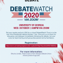 Debate Watch 2020 1 (VP Debate) - Flier