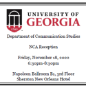 Department invitation for 2022 NCA Annual Convention Department Reception